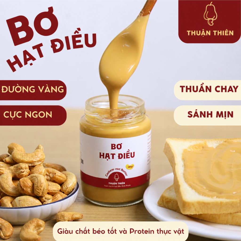Bơ Hạt Điều Nguyên Vị